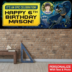 Batman PERSONALIZED Giant PHOTO Banner