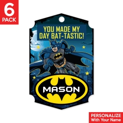 Batman PERSONALIZED Thank you Tags - 6 Pk