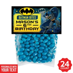 Batman Personalized Treat Bags & Tags - 24pk