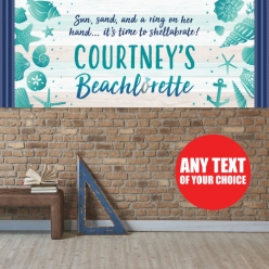 Beach Bachelorette PERSONALIZED Giant Vinyl Keepsake Banner