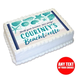 Beach Bachelorette Personalized Edible Icing