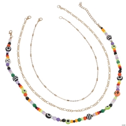 Frightfully Fun Halloween Bead & Chain Necklace Set