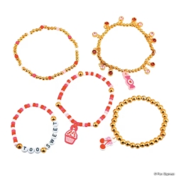 DIY Sweet Soirée Beaded Bracelets Craft Kit-5Pk