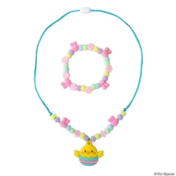 Easter Whimsy Beaded Necklace & Bracelet Set-3Pk