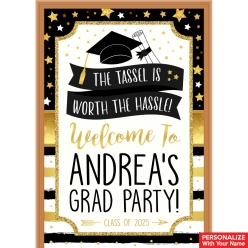 Adventure Grad 2 PERSONALIZED Giant Vinyl Keepsake Door Sign