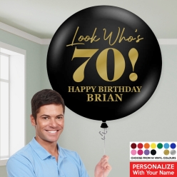 60% OFF: Look Who's 70 Custom Name & Colour 24