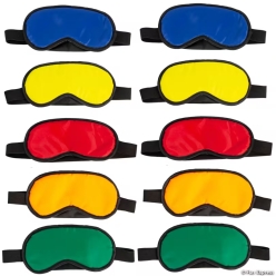 Bright Colour Blind Fold Assortment-10Pk