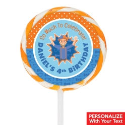 Blippi PERSONALIZED Lollipops - 12 Pk