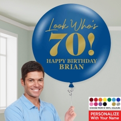 60% OFF: Look Who's 70 Custom Name & Colour 24
