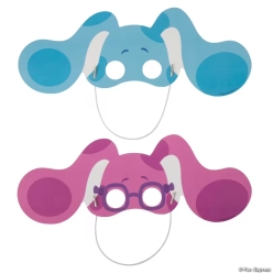 Blues Clues Blue & Magenta Paper Masks-12Pk