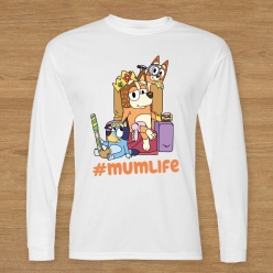 Bluey #Mumlife Long Sleeve Shirt