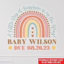 Neutral Rainbow Personalized Baby Name 12