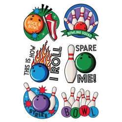 Bowling Vinyl Decal Sheet 6