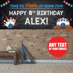 Bowling PERSONALIZED Giant Vinyl Keepsake Banner
