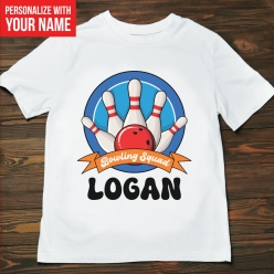 Bowling Squad Personalized T-shirt- Choose Size