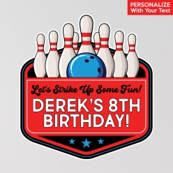 Bowling Personalized Name & Age 12