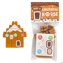 Gingerbread House Building Brick Christmas Handouts for 10