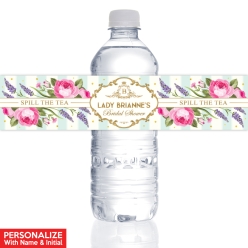 Bridgerton Bridal Shower PERSONALIZED VINYL Bottle Labels 10 PK
