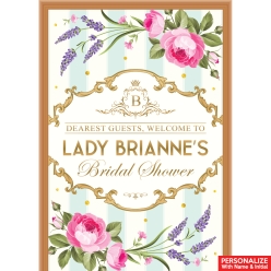 Bridgerton Bridal Shower PERSONALIZED Giant Vinyl Keepsake Door
