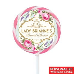 Bridgerton Bridal Shower PERSONALIZED Lollipops - 12 Pk