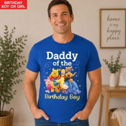 Daddy Winnie The Pooh & Friends Blue T-shirt