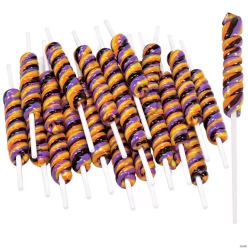 Halloween Wrapped Twisty Lollipops - 18 Pk