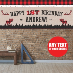 Plaid PERSONALIZED Giant Vinyl Keepsake Banner