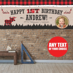 Plaid PHOTO PERSONALIZED Giant Vinyl Keepsake Banner
