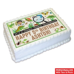 Bug Party Photo Personalized Edible Icing