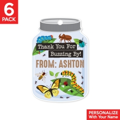 Bug PERSONALIZED Thank You Tags - 6 PK