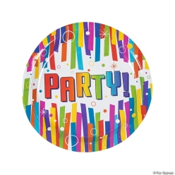 Bulk Bright Party Dinner Plates Giant 250 Pk