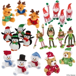 Christmas Plush Assortment - 72Pk
