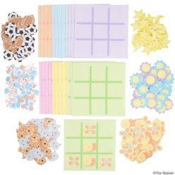 Felt Tic-Tac-Toe Game Boards Assortment-24Pk