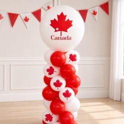 Canada Day 8 Foot Airfill Balloon Column