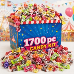 *Giant 1700 Piece Brand Name Candy Pack