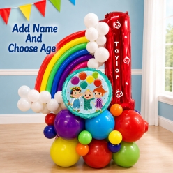 Cocomelon 6 Ft Airfill Personalized Balloon Column Kit