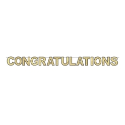 Congratulations Gold Banner