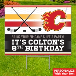 34% OFF: Calgary Flames PERSONALIZED Large Yard Sign