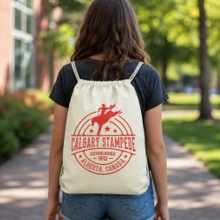 Calgary Stampede Stamp Drawstring Backpack