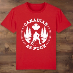 55% OFF: Canadian As Puck Red T-shirt