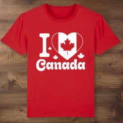55% OFF: I Heart Canada Red T-shirt