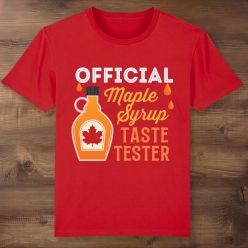55% OFF: Maple Syrup Tester Red T-shirt