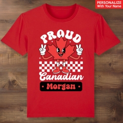 55% OFF: Proud Canadian Personalized Red T-shirt