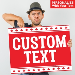 34% OFF: Boldly Canadian All-Weather Custom Text 24