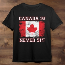 55% OFF: Canada 1st Never 51st Black Shirt