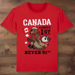 55% OFF: Canada Always 1st Never 51st Red Shirt