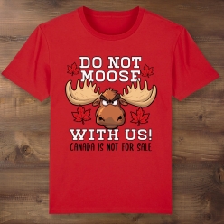55% OFF: Do Not Moose with Us Canada Red Shirt