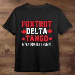 55% OFF: Foxtrot Delta Tango Canada Black Shirt