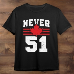 55% OFF: Never 51 Canada Black Shirt