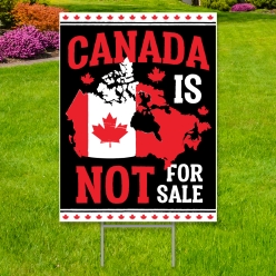 34% OFF: Canada Is Not For Sale All Weather Large Yard Sign